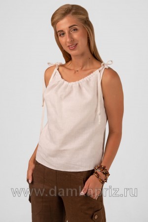 Топ "Июнь" - интернет магазин одежды из льна Дамский Каприз