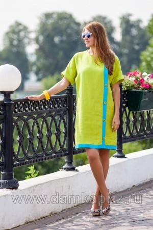 Платье "Мануэла" - интернет магазин одежды из льна Дамский Каприз