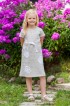 Платье для девочки "Цветочное настроение" - интернет магазин одежды из льна Дамский Каприз