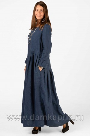 Платье "Летиция" - интернет магазин одежды из льна Дамский Каприз