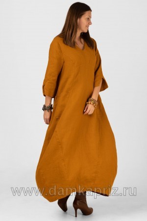 Платье "Матильда" - интернет магазин одежды из льна Дамский Каприз