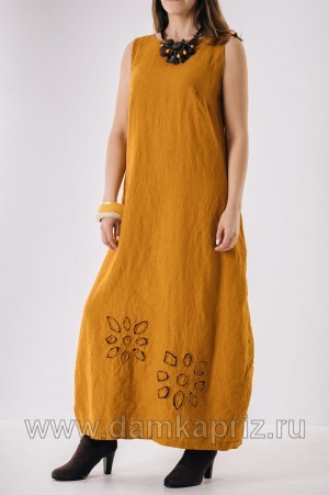 Сарафан "Диана" - интернет магазин одежды из льна Дамский Каприз