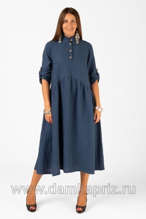 Платье "Николь" - интернет магазин одежды из льна Дамский Каприз