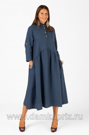 Платье "Николь" - интернет магазин одежды из льна Дамский Каприз