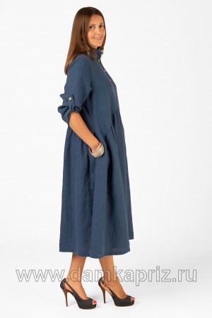 Платье "Николь" - интернет магазин одежды из льна Дамский Каприз