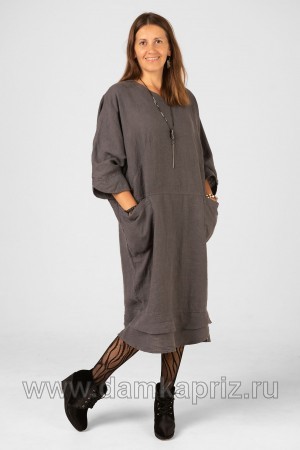 Платье "Инга" - интернет магазин одежды из льна Дамский Каприз