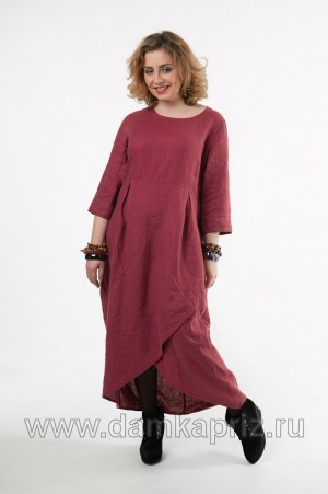 Платье "Миранда" - интернет магазин одежды из льна Дамский Каприз