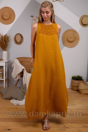 Сарафан "Альба" - интернет магазин одежды из льна Дамский Каприз