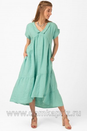 Платье "Малена" - интернет магазин одежды из льна Дамский Каприз