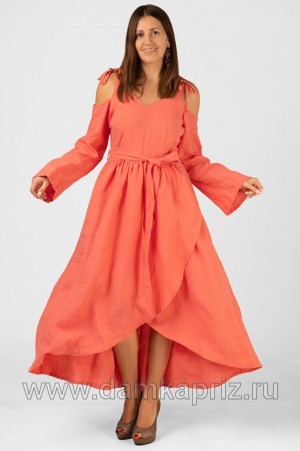 Платье "София" - интернет магазин одежды из льна Дамский Каприз