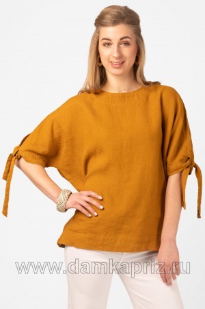 Блуза "Муза" - интернет магазин одежды из льна Дамский Каприз