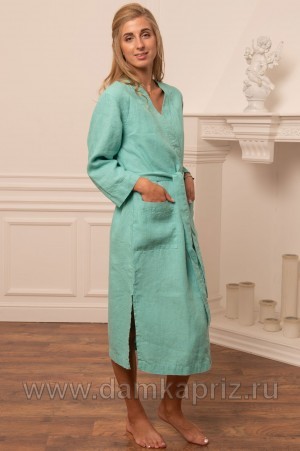Платье кимоно "Инга" - интернет магазин одежды из льна Дамский Каприз